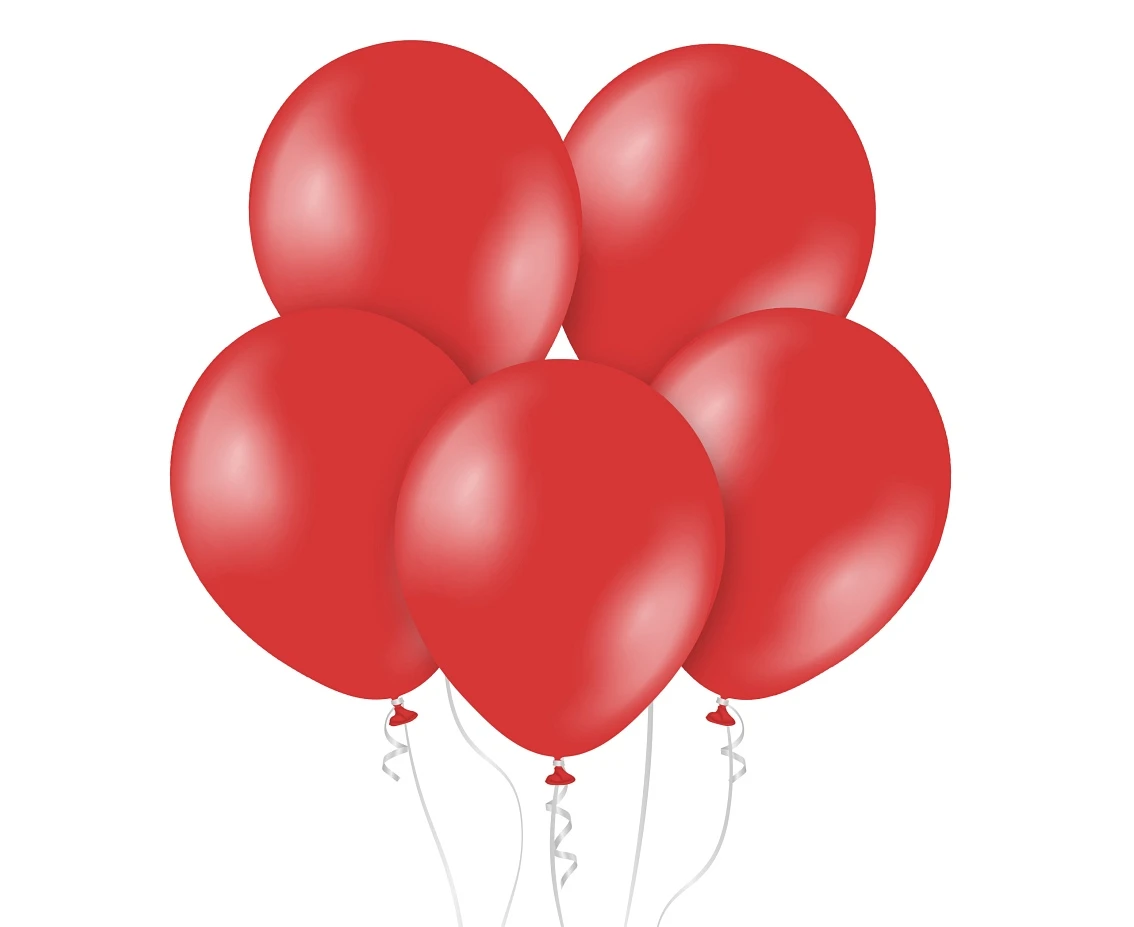 Kalisan Balloons 18", Metallic Red, 25 psc.